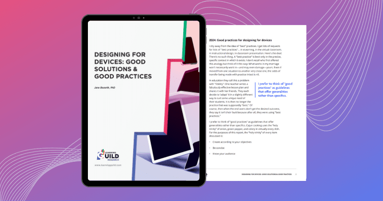 Designing for Devices: Good Solutions & Good Practices