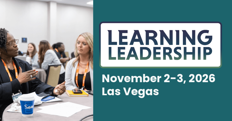 Learning Leadership Event happening November 2-3, 2026 in Las Vegas