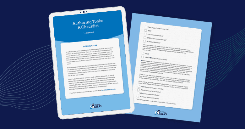 Choosing an Authoring Tool: A Checklist