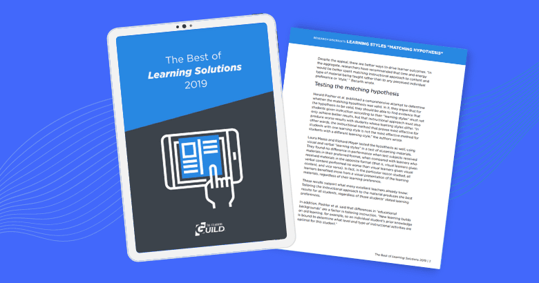 The Best of Learning Solutions 2019